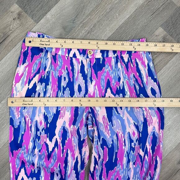 Lilly Pulitzer Amethyst One Too Many Saffron Jogger Pants Purple Pink 2 - Picture 11 of 14